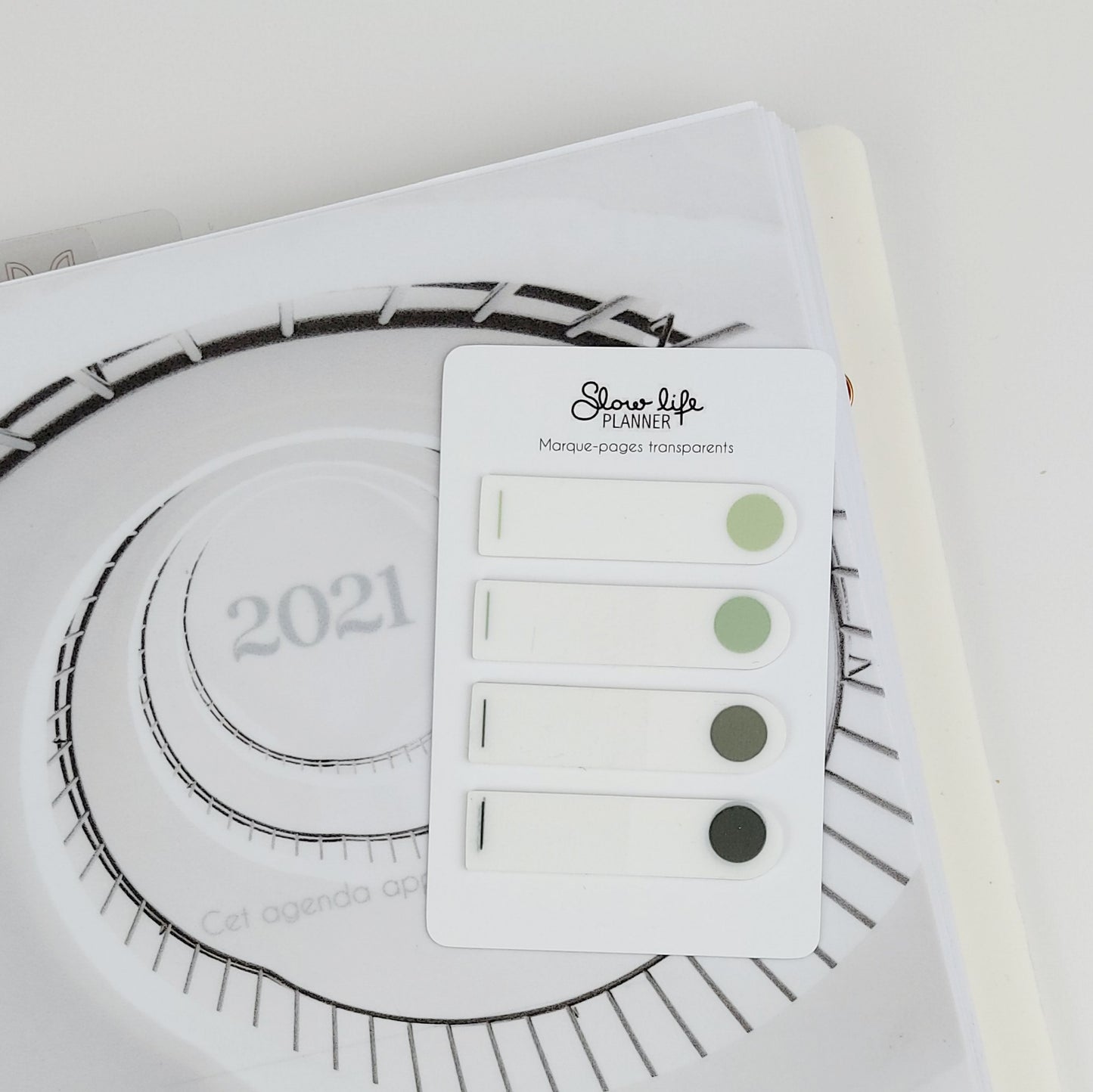 Marque-pages transparents Mousse Dots