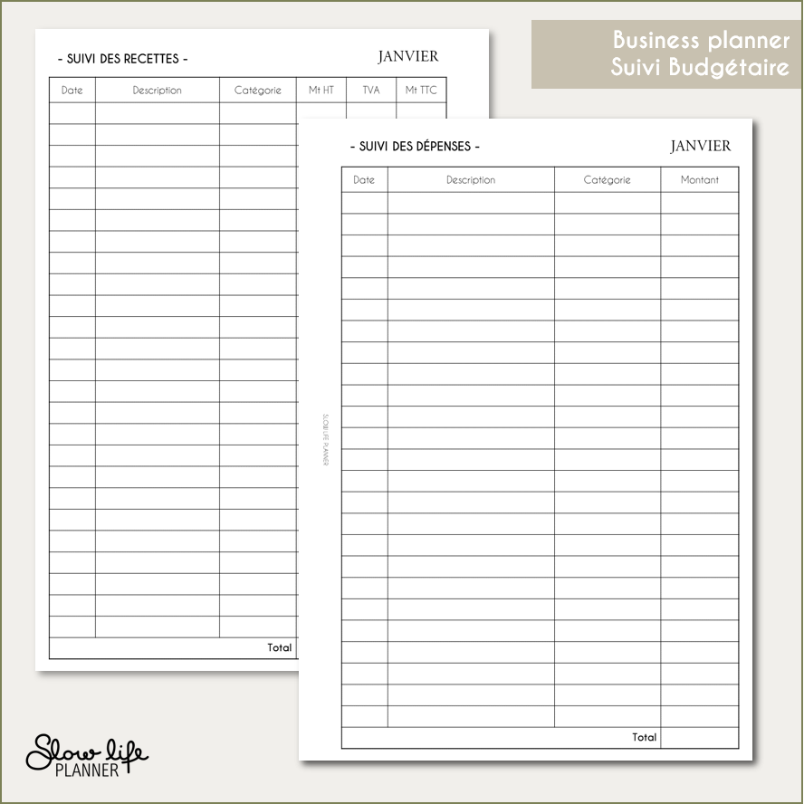 Business planner - Suivi budgétaire