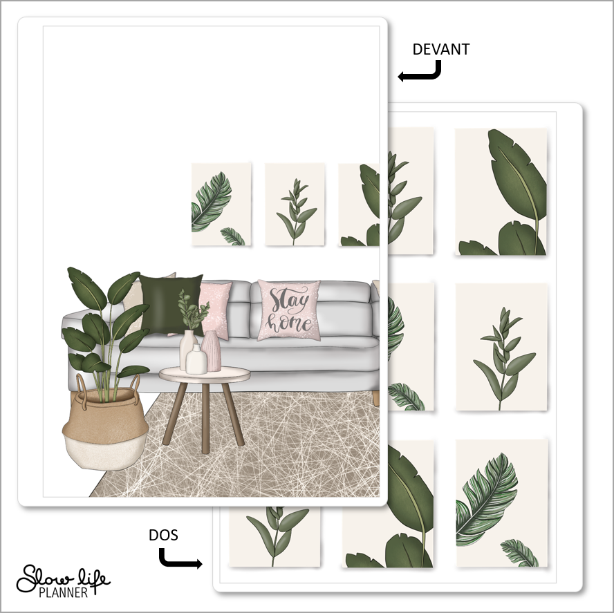 Set de 2 couvertures interchangeables Stay Home