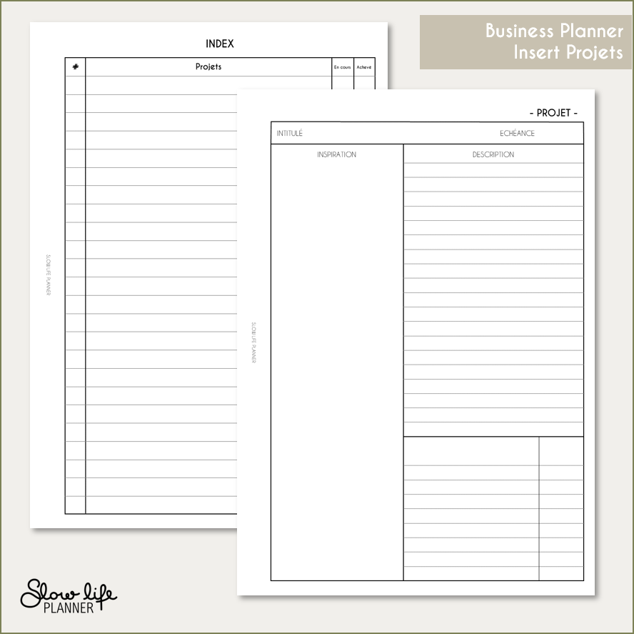 Business planner - Gestion projets