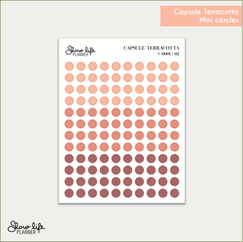 Stickers transparents mini cercles