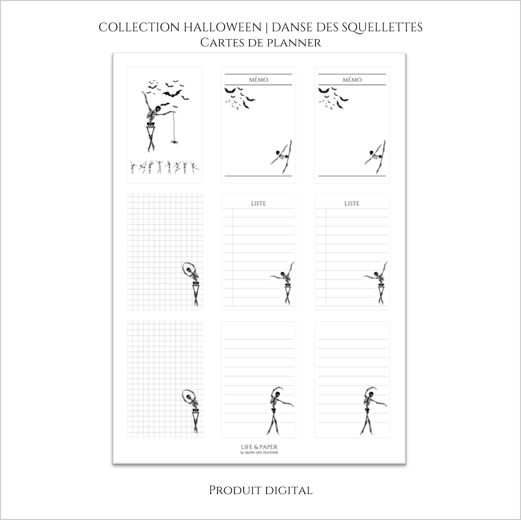 Collection Halloween | Danse des Squelettes | Produit digital