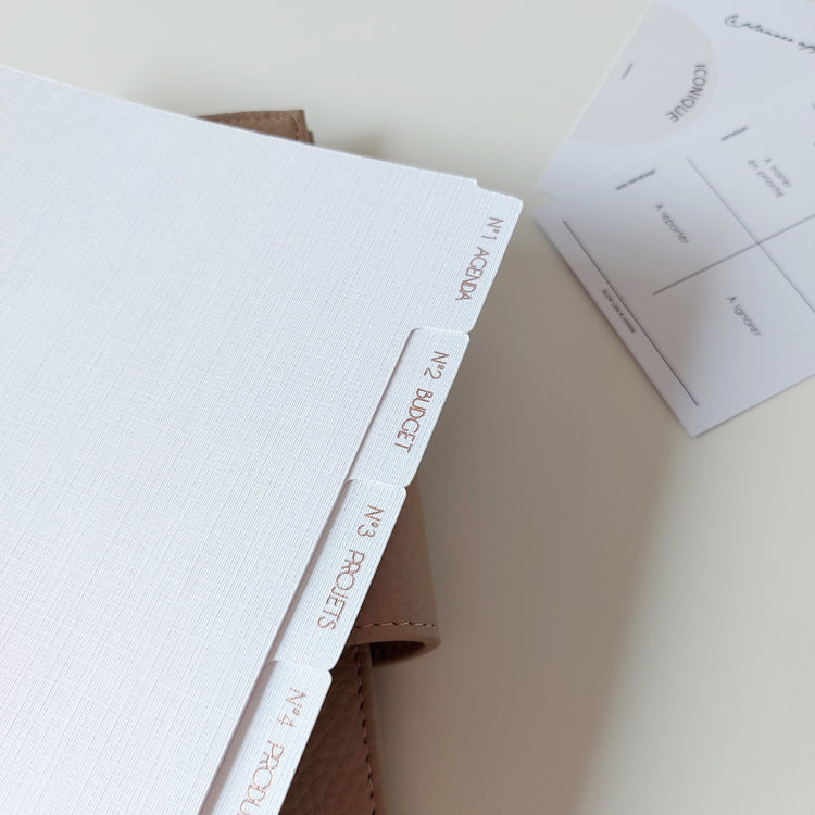 Intercalaires personnalisables