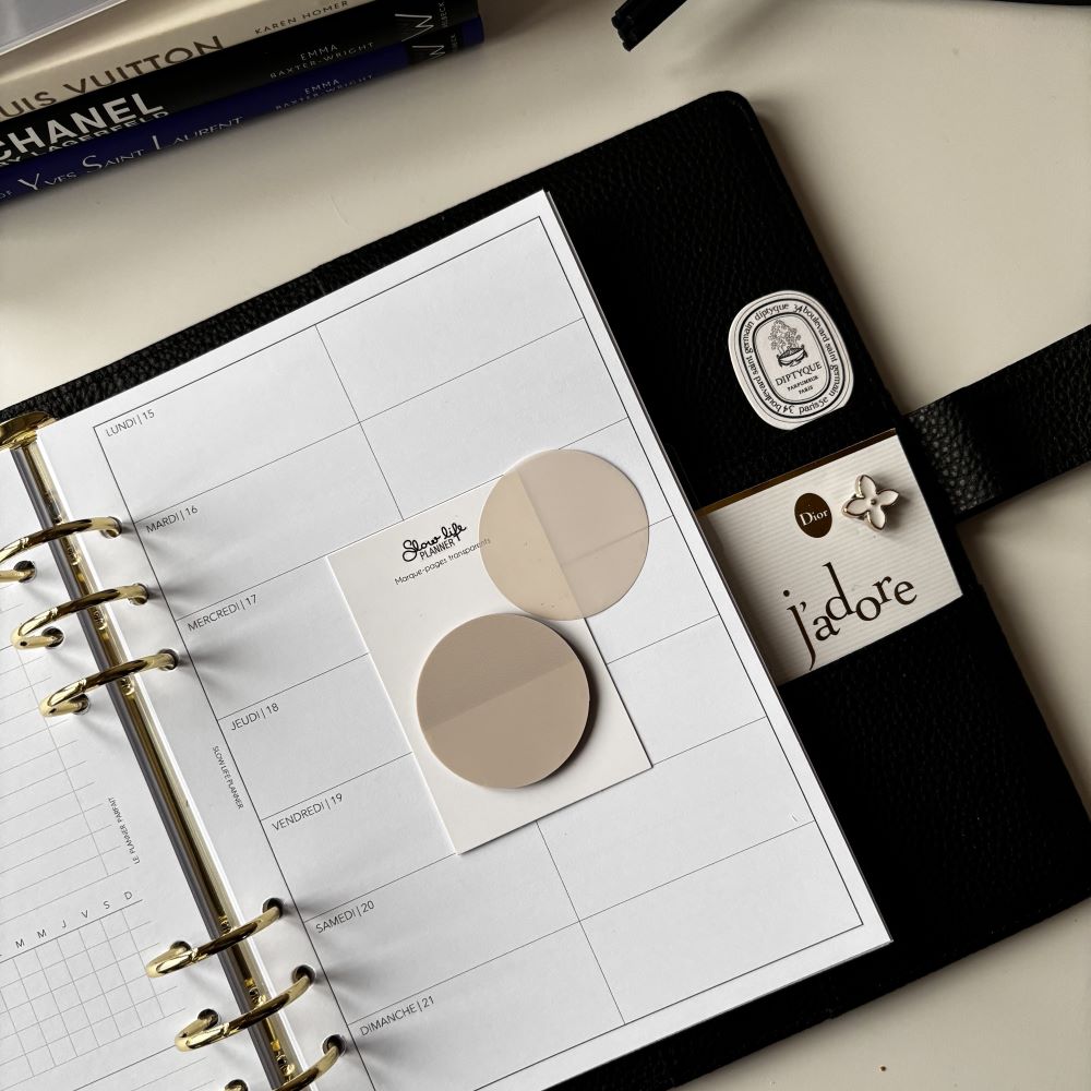 Mini notes adhésives transparentes