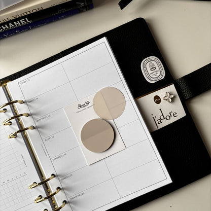 Mini notes adhésives transparentes