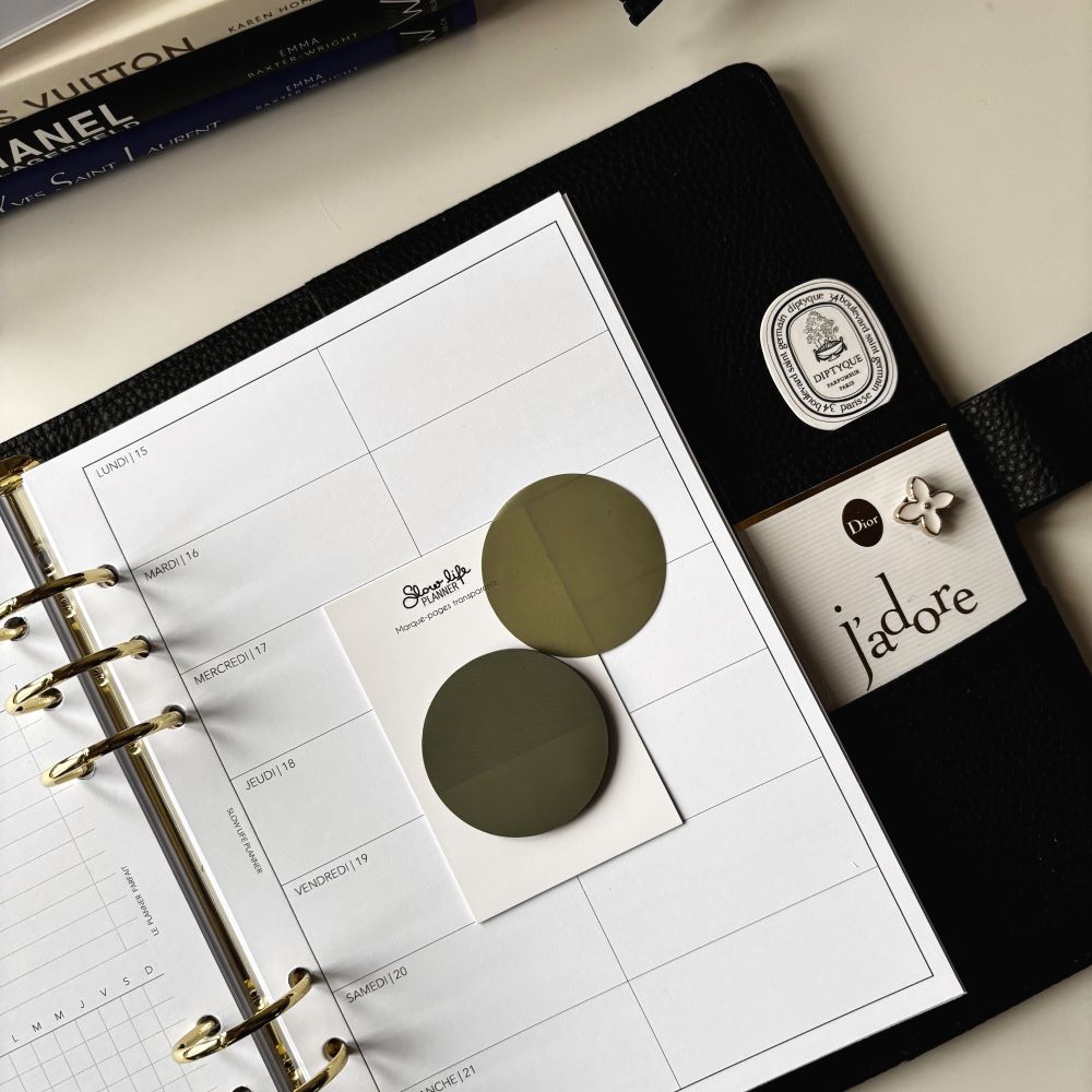 Mini notes adhésives transparentes