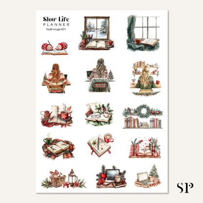 Stickers Noël Rouge