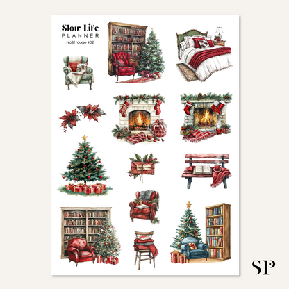 Stickers Noël Rouge
