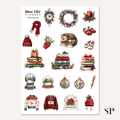 Stickers Noël Rouge
