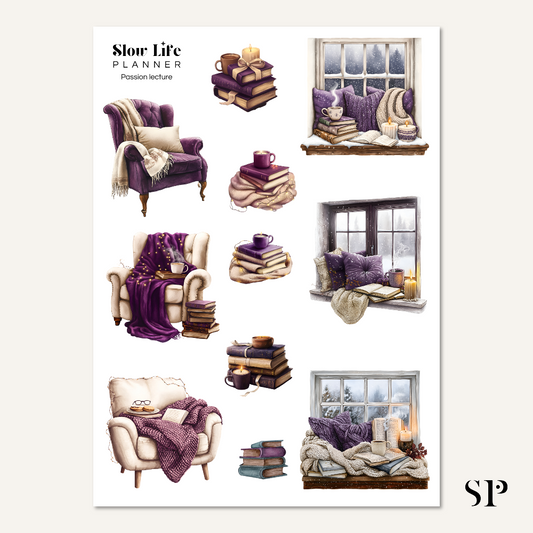 Set de Stickers Passion lecture