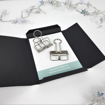 Pinces "squelette" en métal (lot de 2) - Slow Life Planner