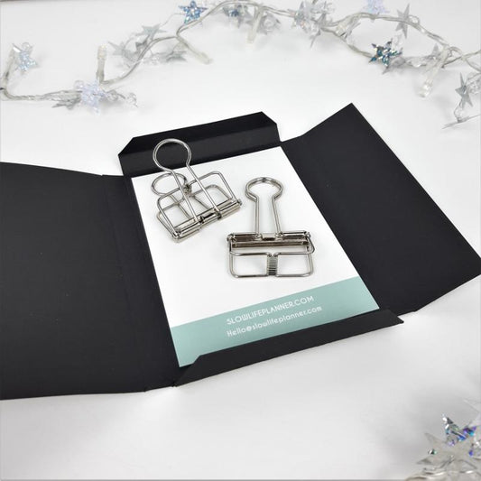 Pinces "squelette" en métal (lot de 2) - Slow Life Planner