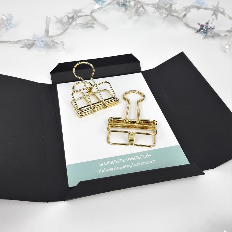 Pinces "squelette" en métal (lot de 2) - Slow Life Planner