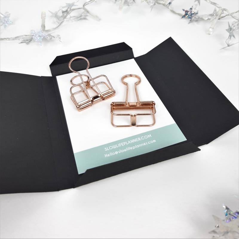 Pinces "squelette" en métal (lot de 2) - Slow Life Planner