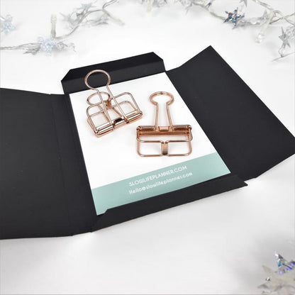 Pinces "squelette" en métal (lot de 2) - Slow Life Planner