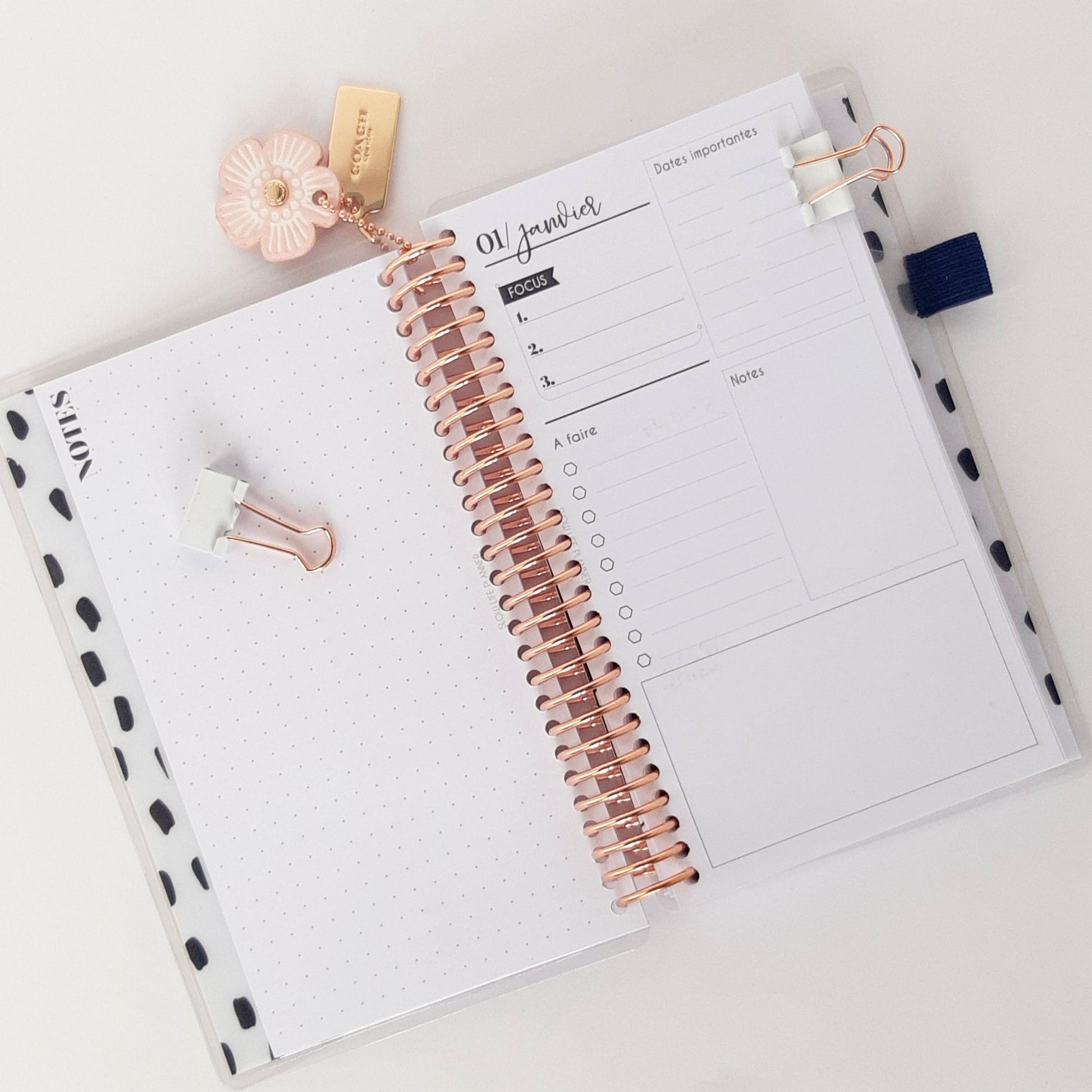 Porte-stylo adhésif pour planner, bujo, carnet....