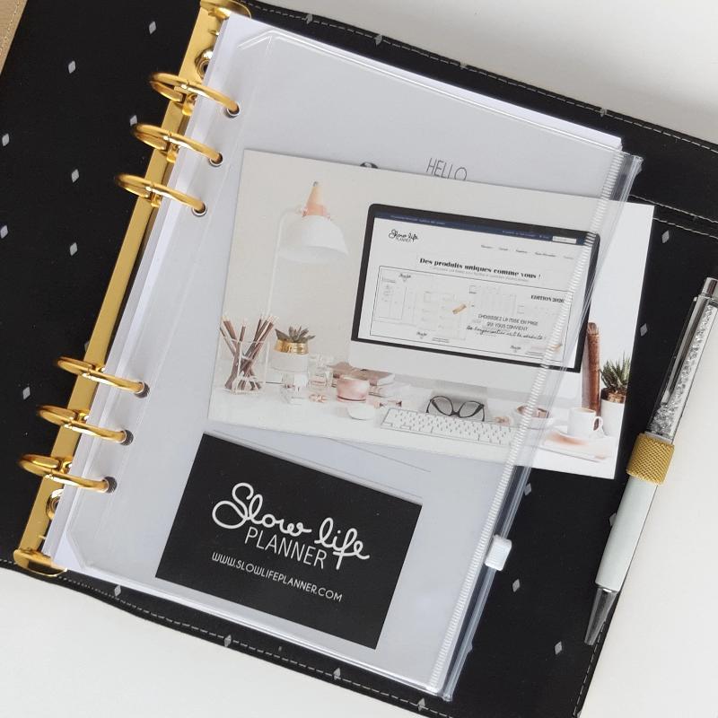 Pochette plastique souple transparente A5 6 trous