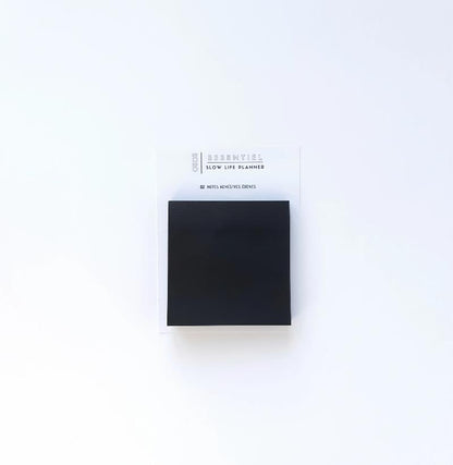 Bloc notes adhésives repositionnables noires - Black sticky notes