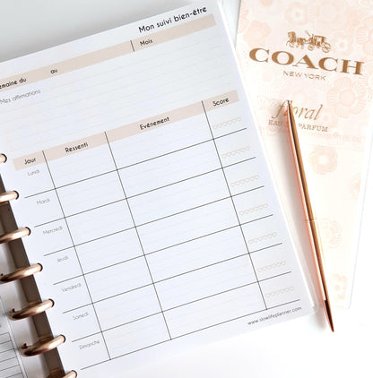 Mon agenda suivi bien-être - Slow Life Planner