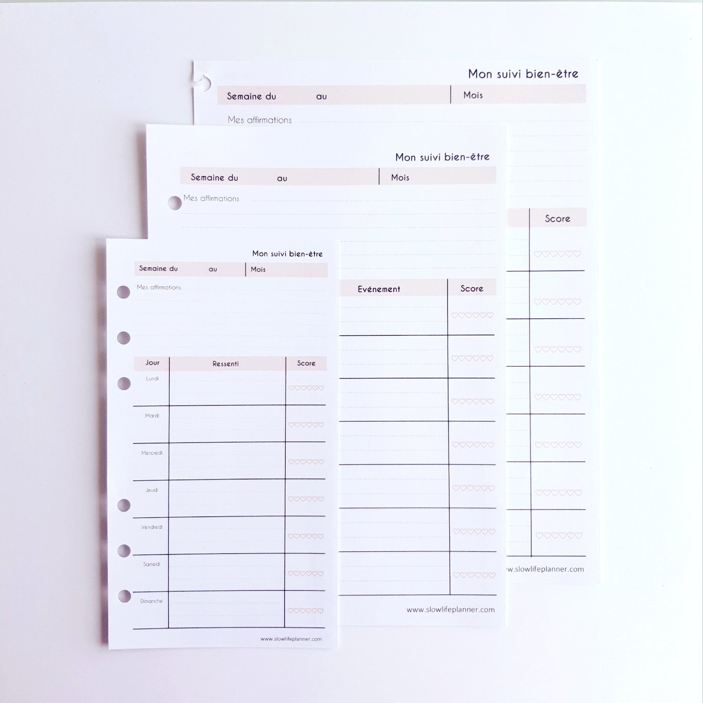 Mon agenda suivi bien-être - Slow Life Planner