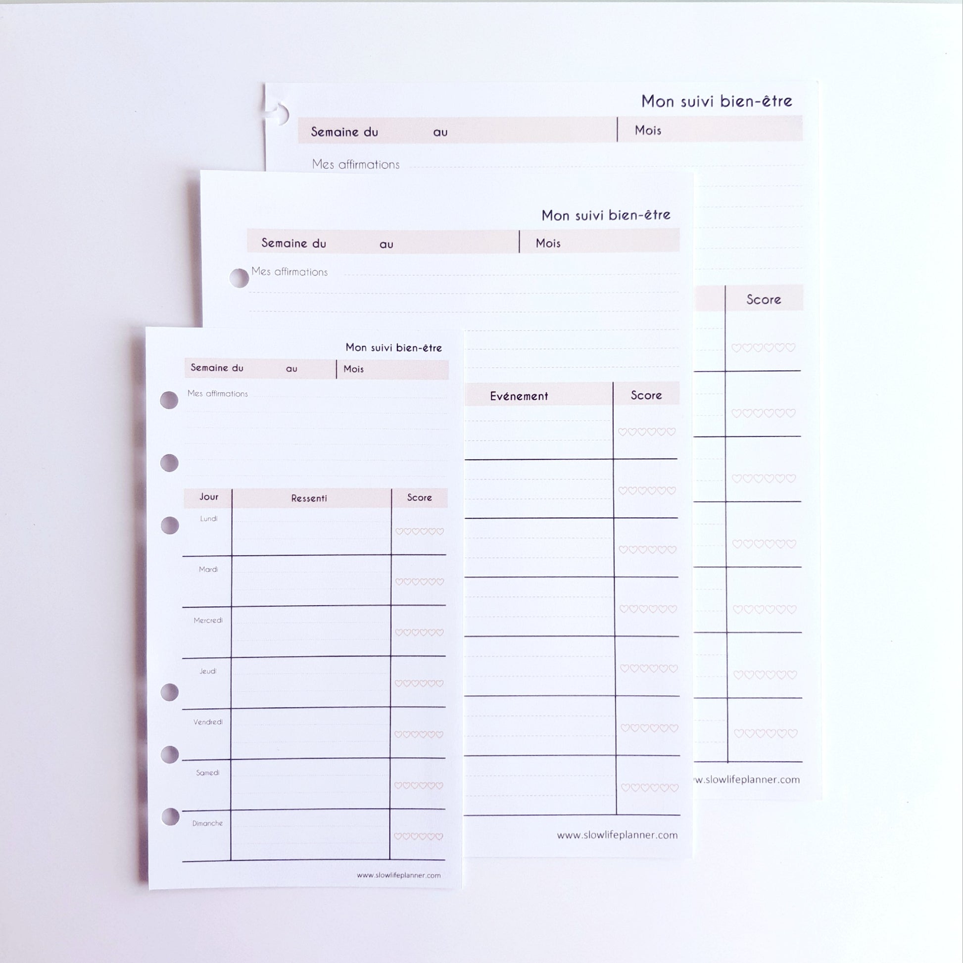 Mon agenda suivi bien-être - Slow Life Planner