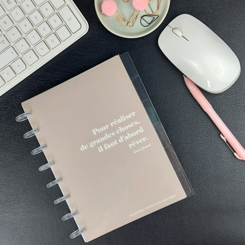 Discs plastique translucide pour system discbound happy planner