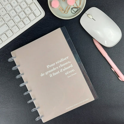 Discs plastique translucide pour system discbound happy planner