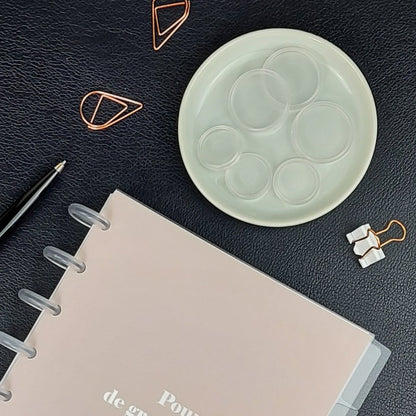 Discs plastique translucide pour system discbound happy planner