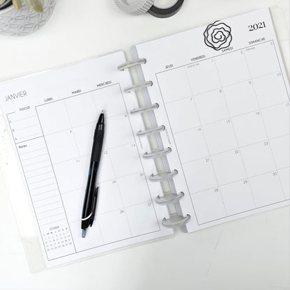 Set de 2 paperclips magnolia