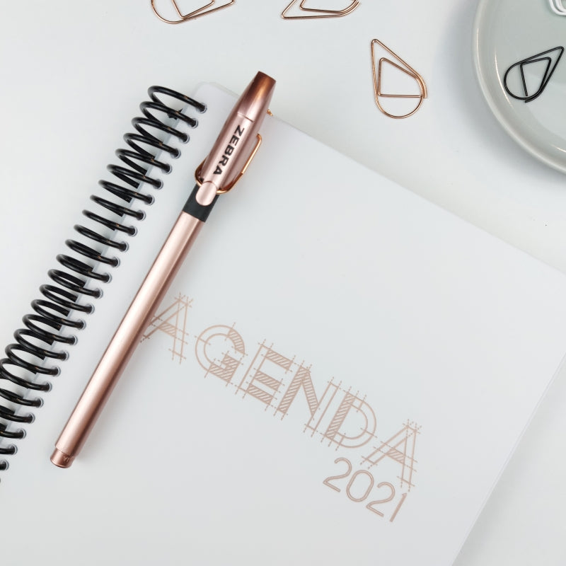 Trombone porte-stylo métal