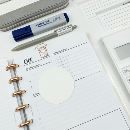 Notes adhésives transparentes Rondes