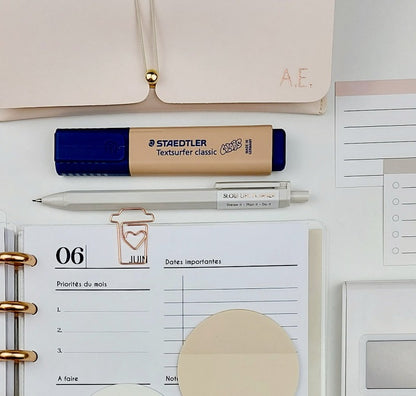 trombone mug à café - coffee paperclip rose gold