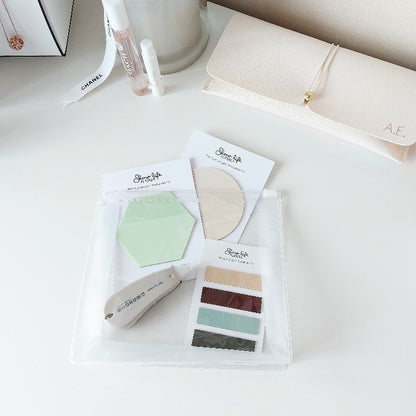 pochette de rangement transparente