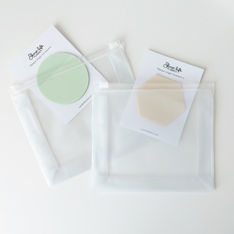 pochette de rangement transparente