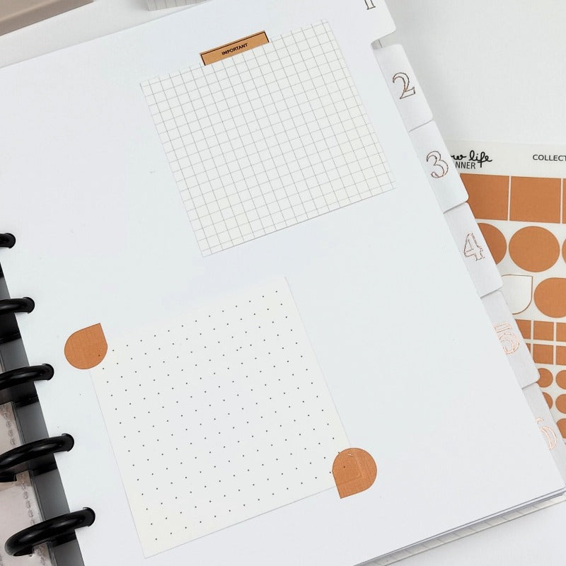 Bloc note petits carreaux