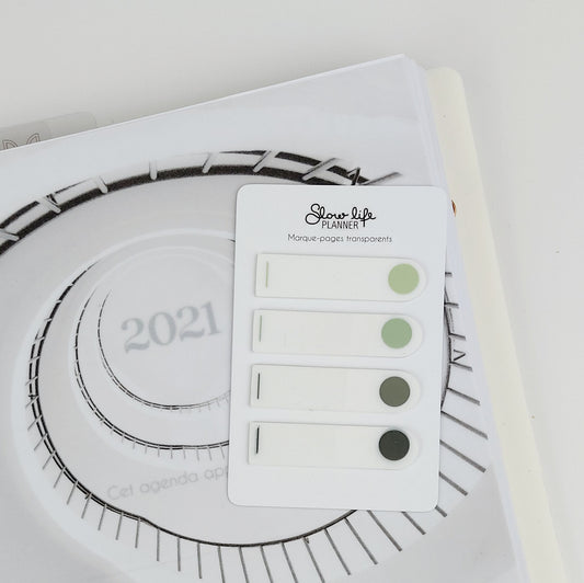 Marque-pages transparents Mousse Dots