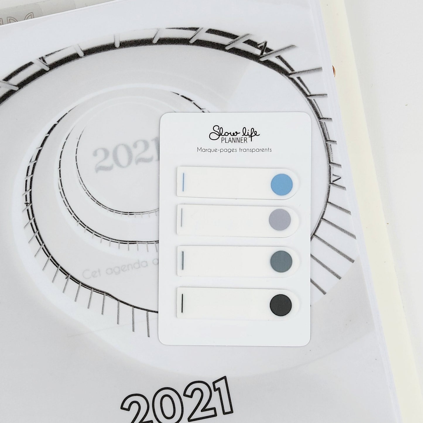 Marque-pages transparents Azur Dots