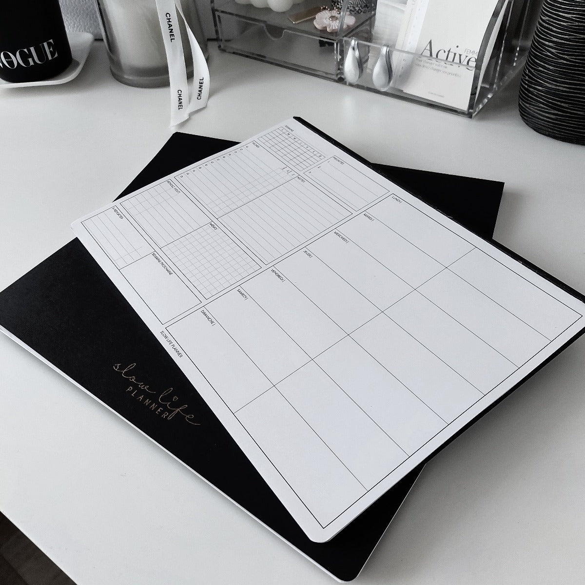 Bloc note hebdomadaire luxe