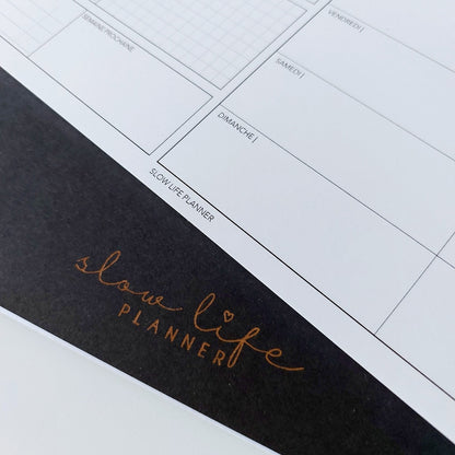 Bloc note hebdomadaire luxe