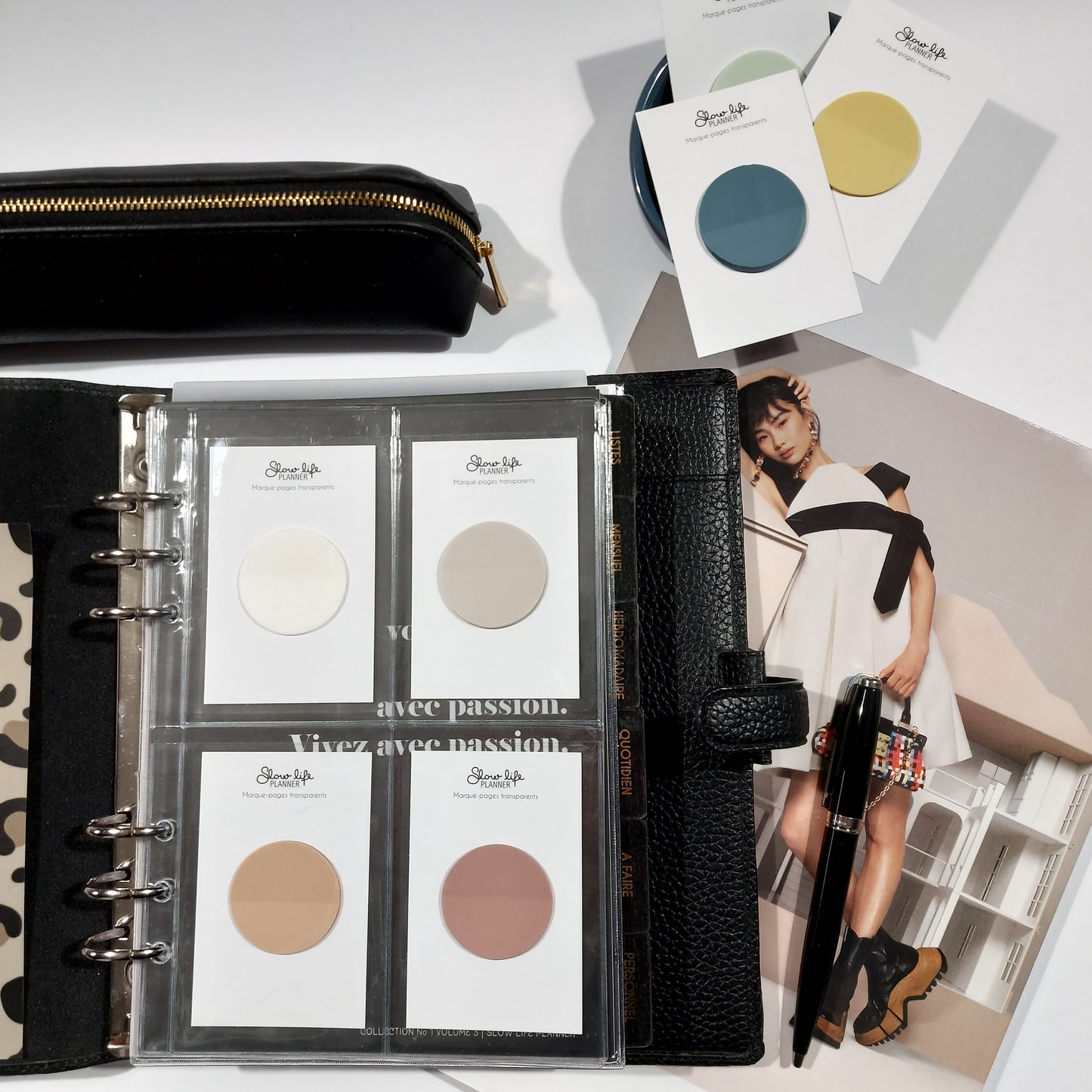 Pochette porte-cartes pour planner