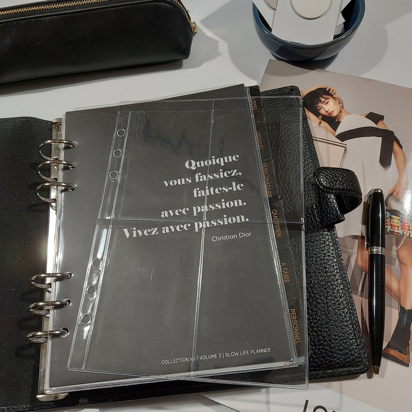 Pochette porte-cartes pour planner