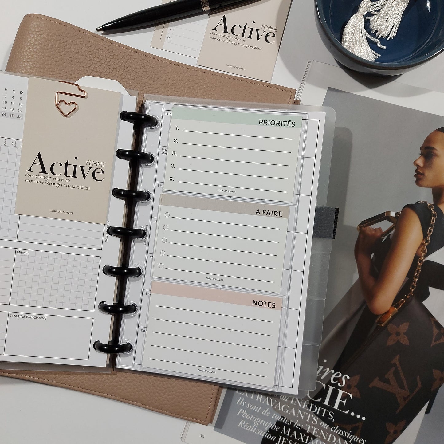 Pochette porte-cartes pour planner