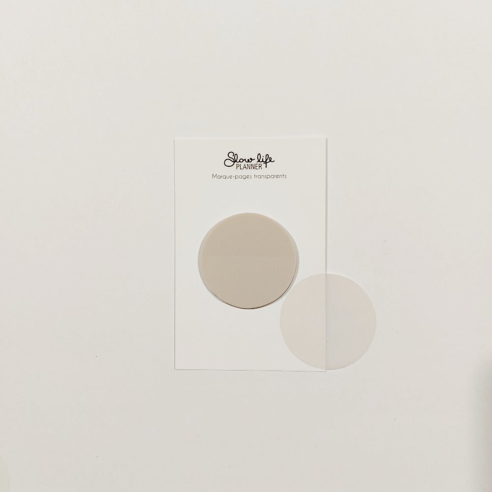 Mini notes adhésives rondes