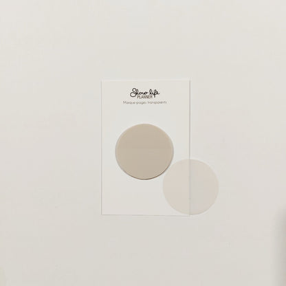 Mini notes adhésives rondes