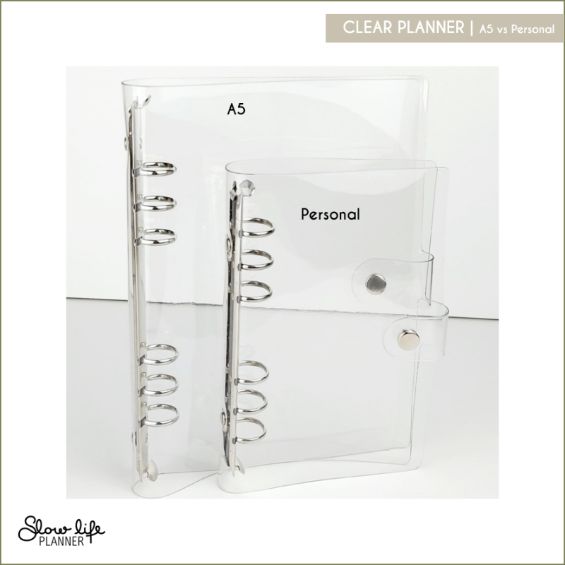 Clear Vinyl planner A5