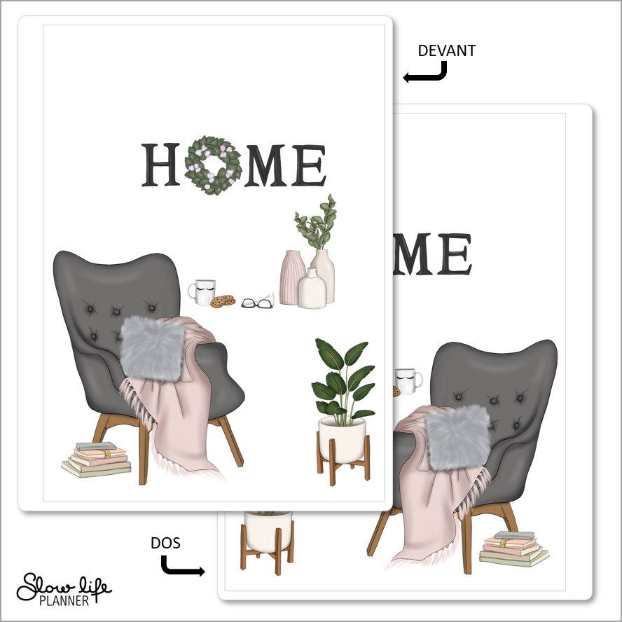 Set de 2 couvertures interchangeables Home
