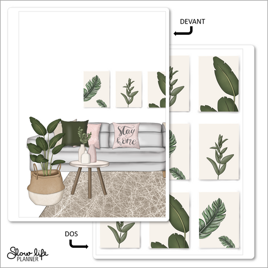 Set de 2 couvertures interchangeables Stay Home