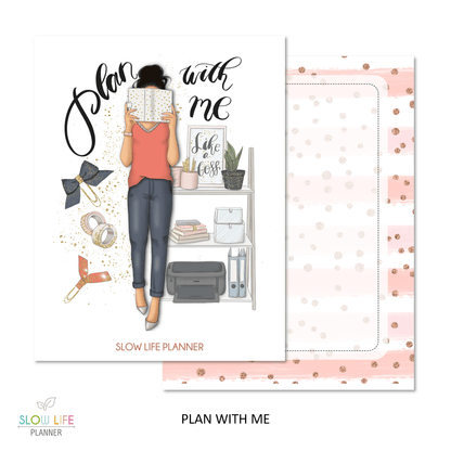 Set de 2 couvertures interchangeables Plan with me - Slow Life Planner