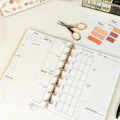 Demi insert - Planning des repas - Menus de la semaine