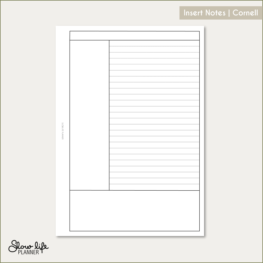 Insert Notes style Cornell